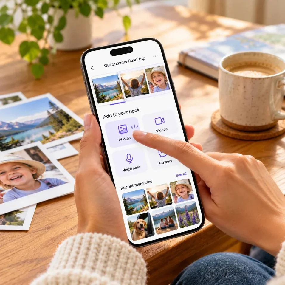 Adding photos, videos and answers to a Keepr project